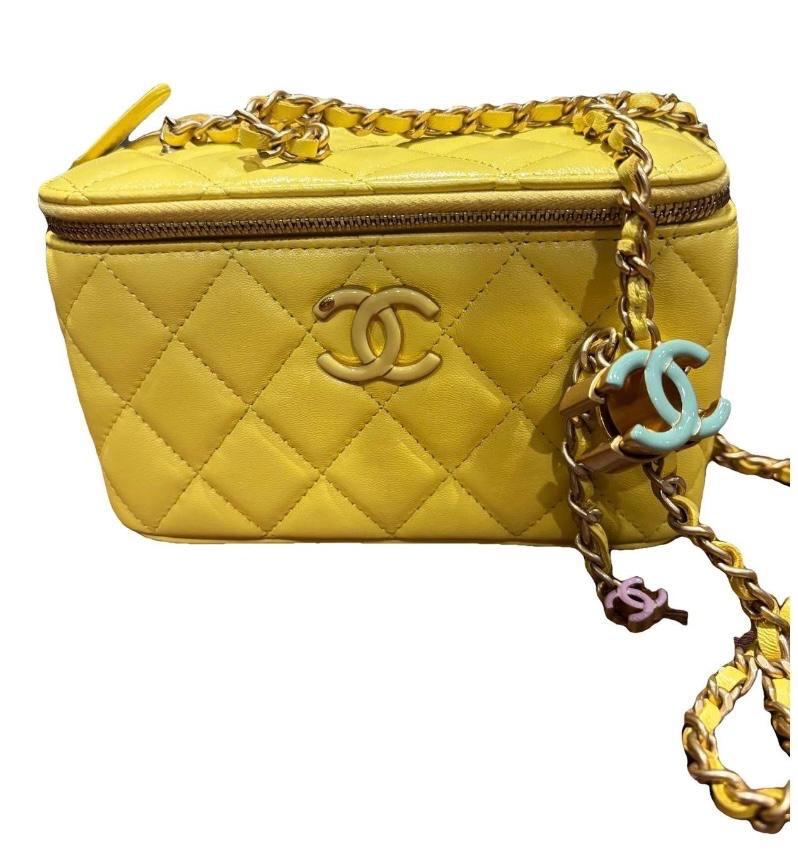 Chanel Yellow Trendy CC Vanity Bag