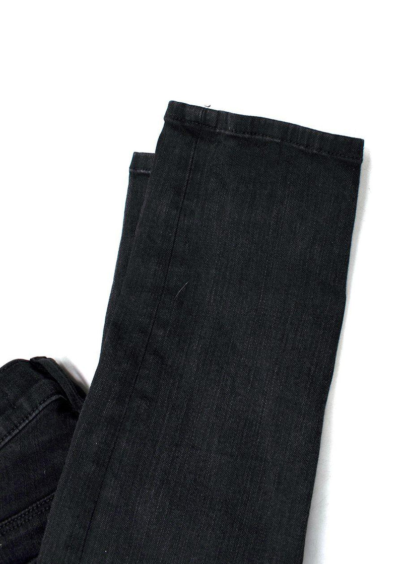 Black Washed Skinny Leg Jeans