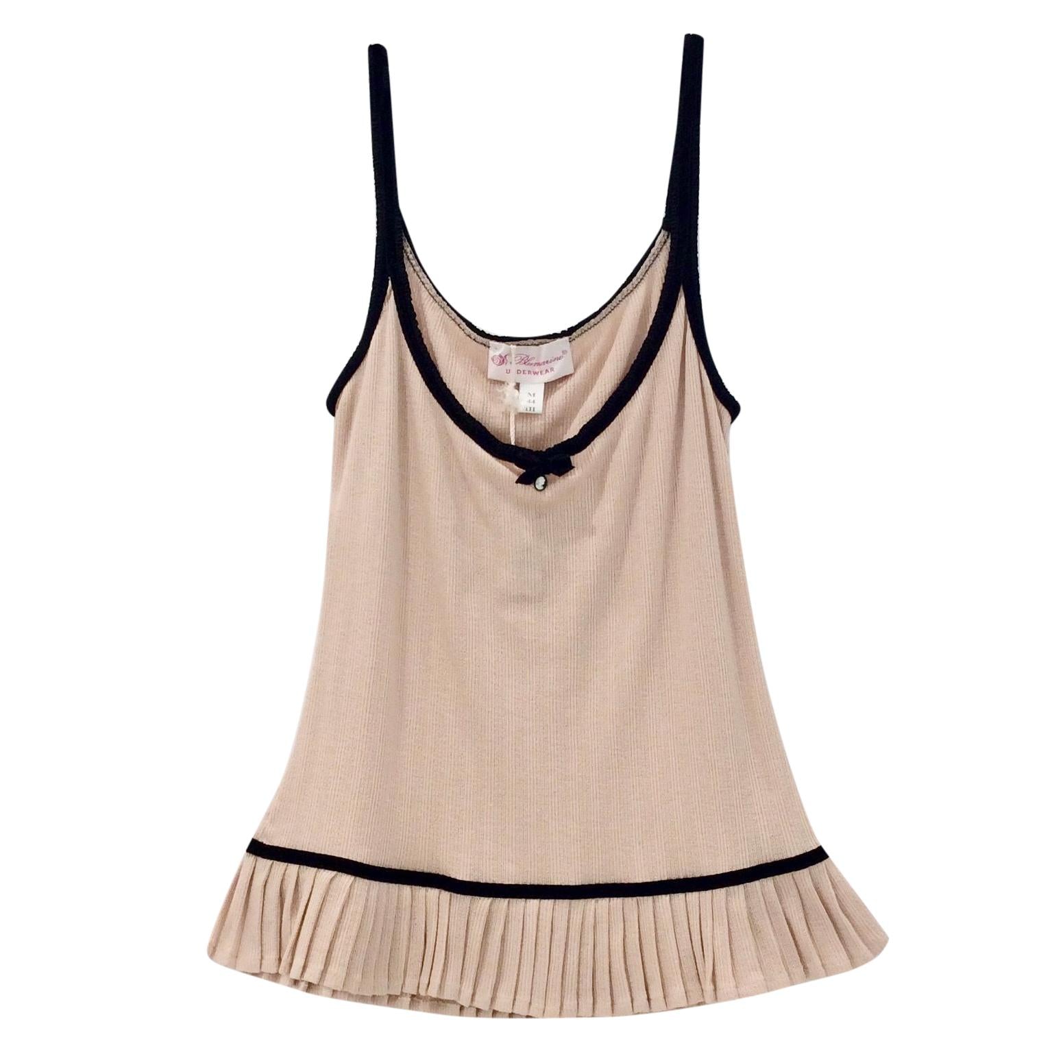 Blumarine Pleated Soft Peach Camisole