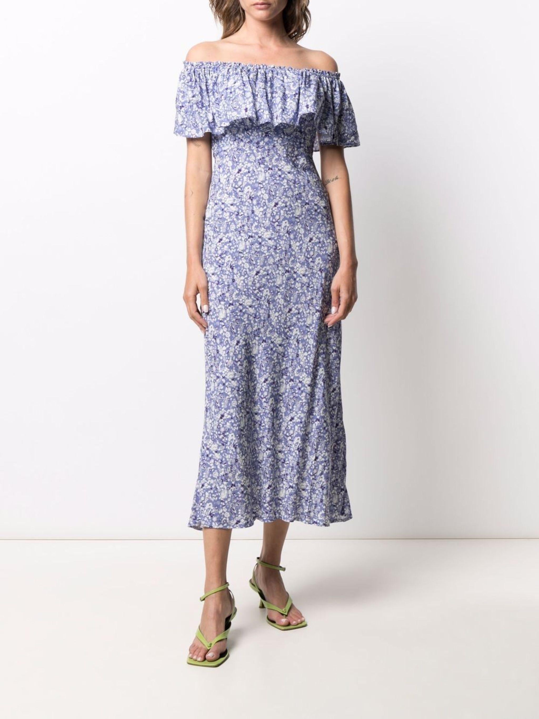 Rixo Floral Tabitha Midi Dress