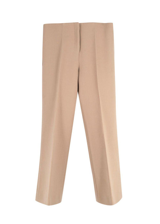 Celine Beige Tailored Wool Trousers