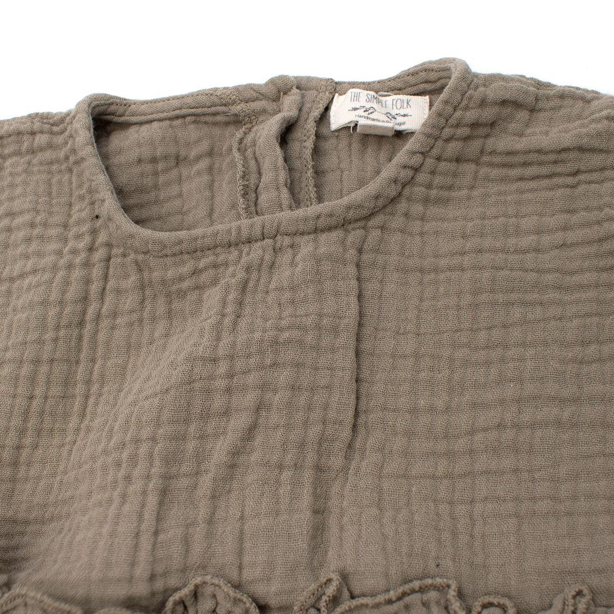Olive Green Muslin Dress