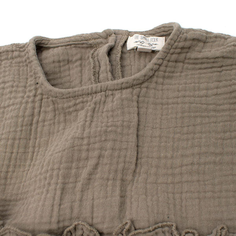 Olive Green Muslin Dress