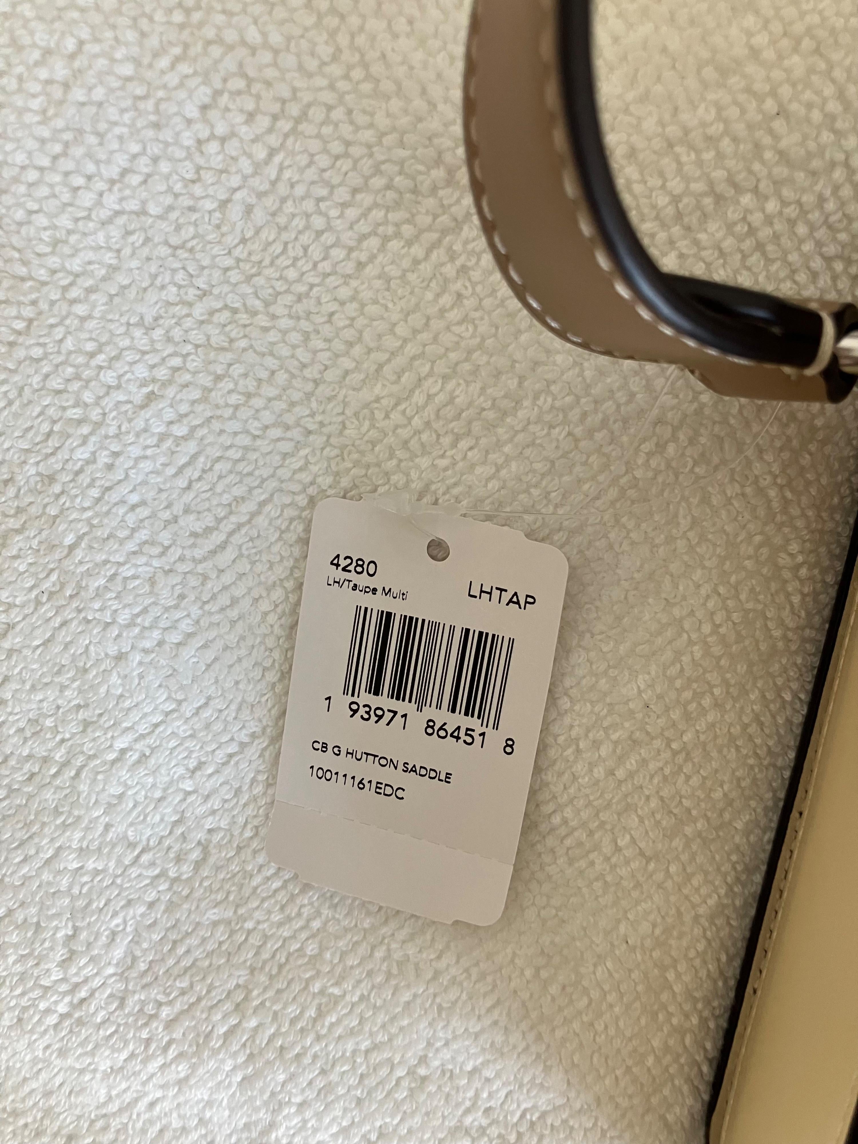 Coach Taupe Hutton Saddle bag