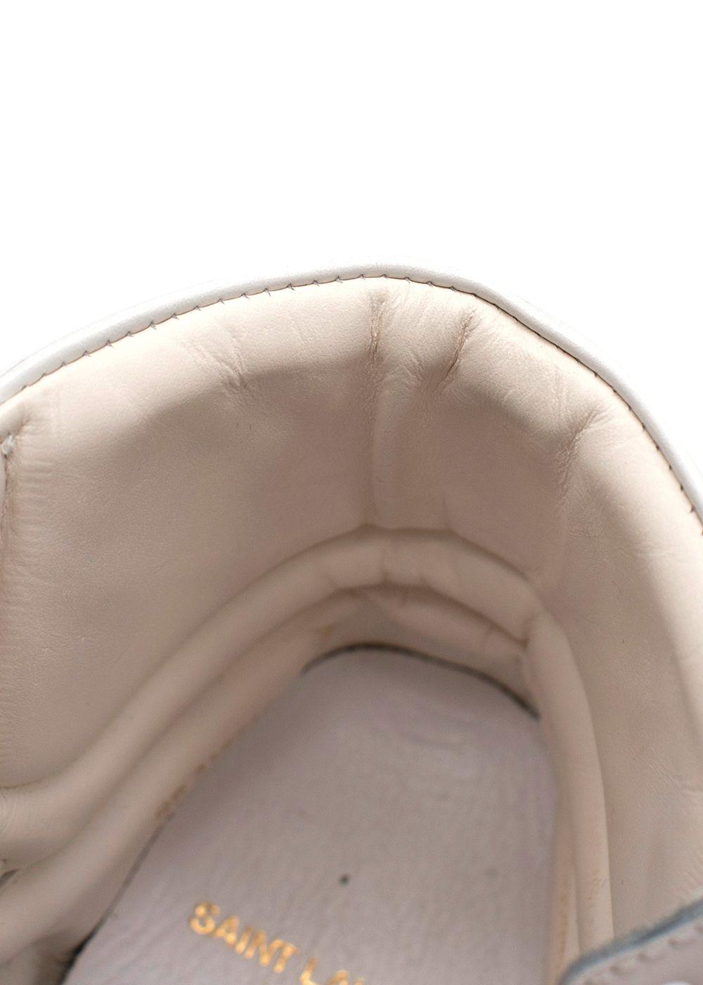 White leather Court Classic SL/01 high top trainers