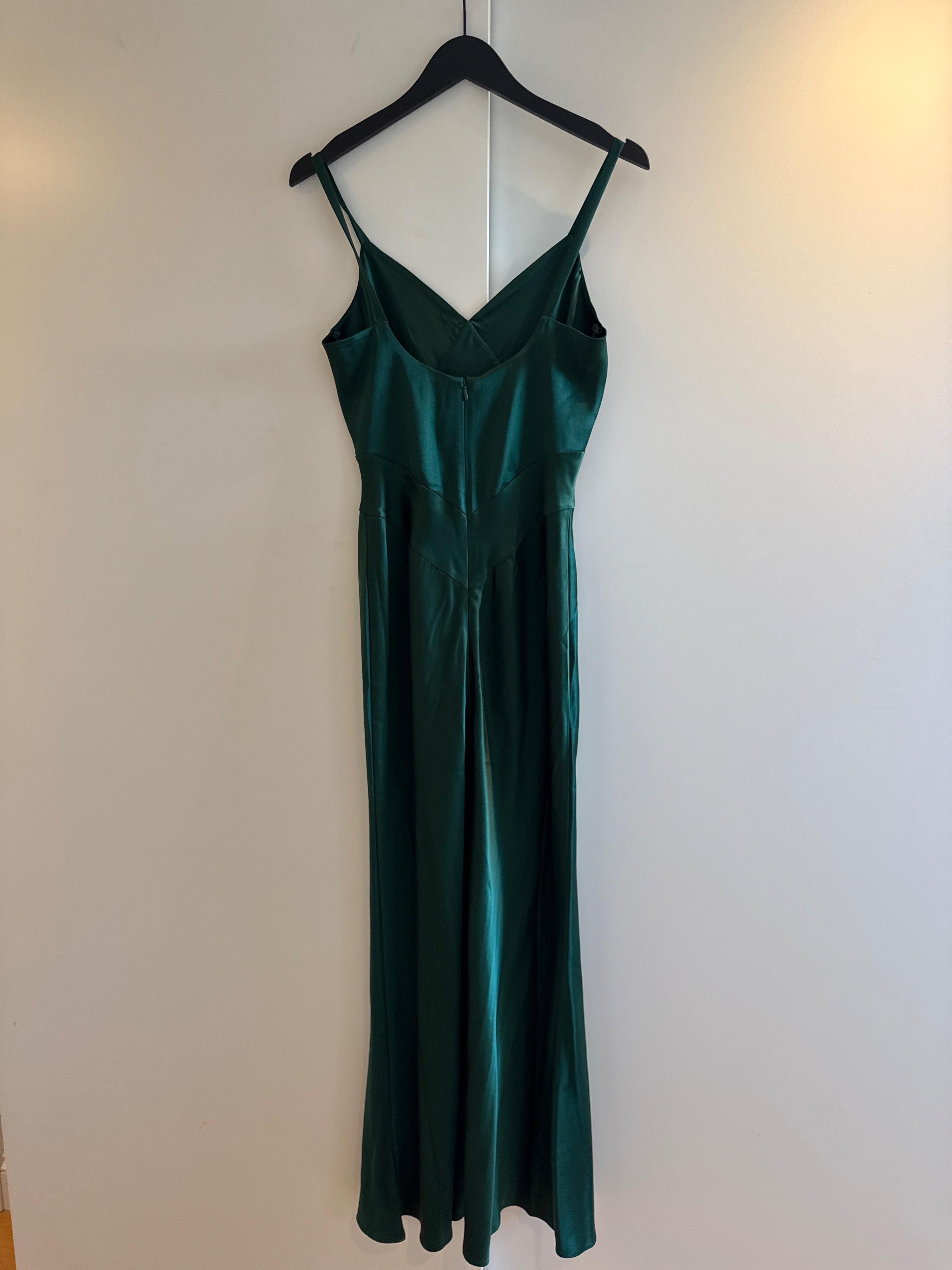 Ralph Lauren Green Maxi Slip Dress