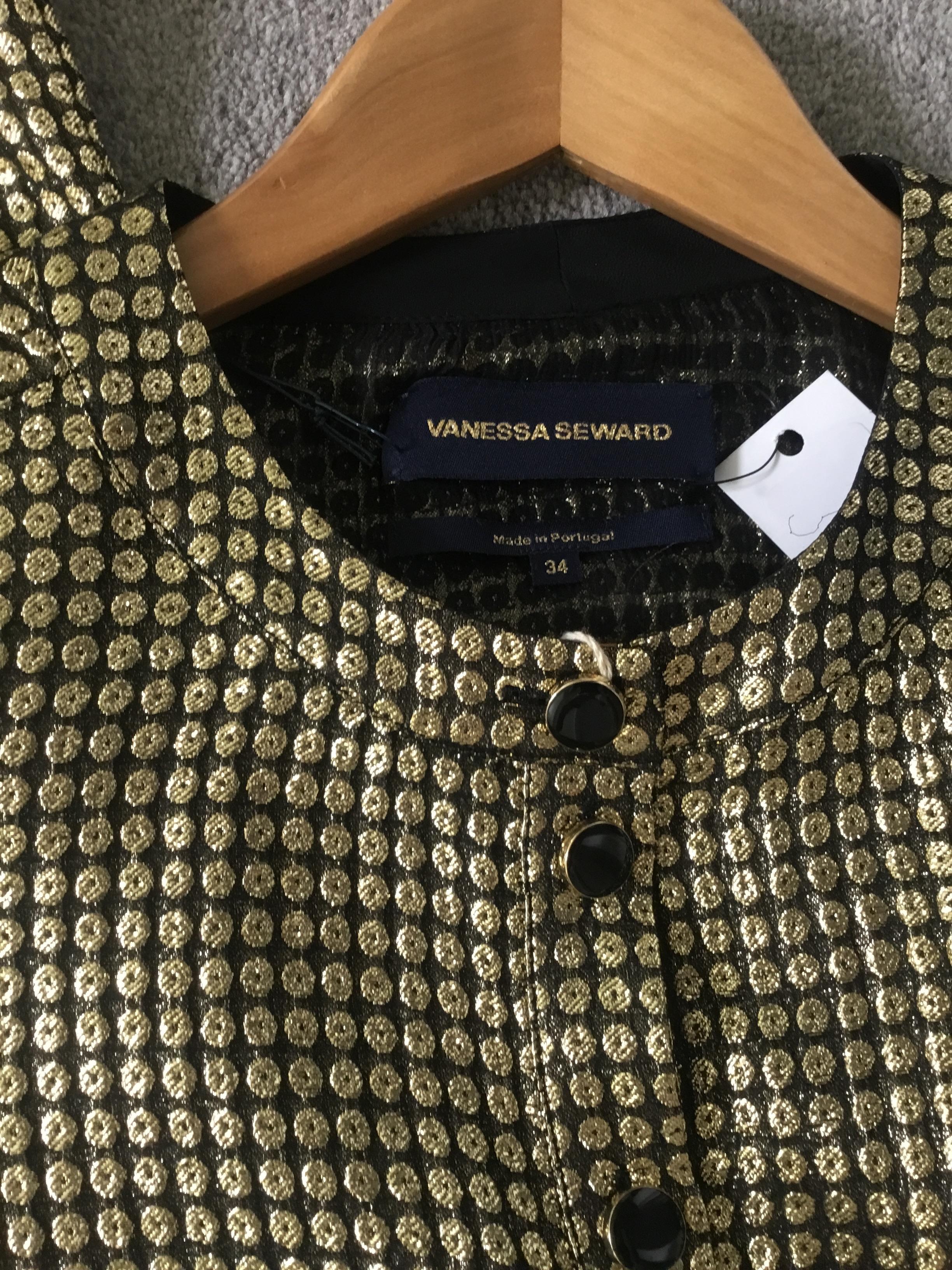 Black & gold lurex jumpsuit