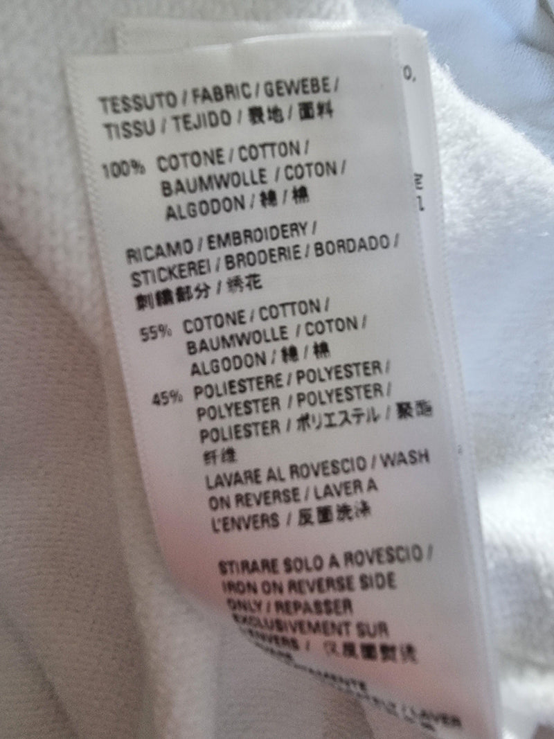 Balenciaga White Cotton Hoodie