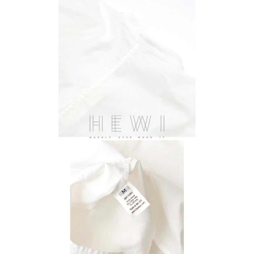 Tome White Tie Black Blouse