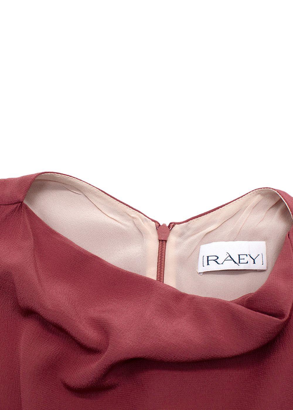 RAEY Dark Blush Silk Midi Dress