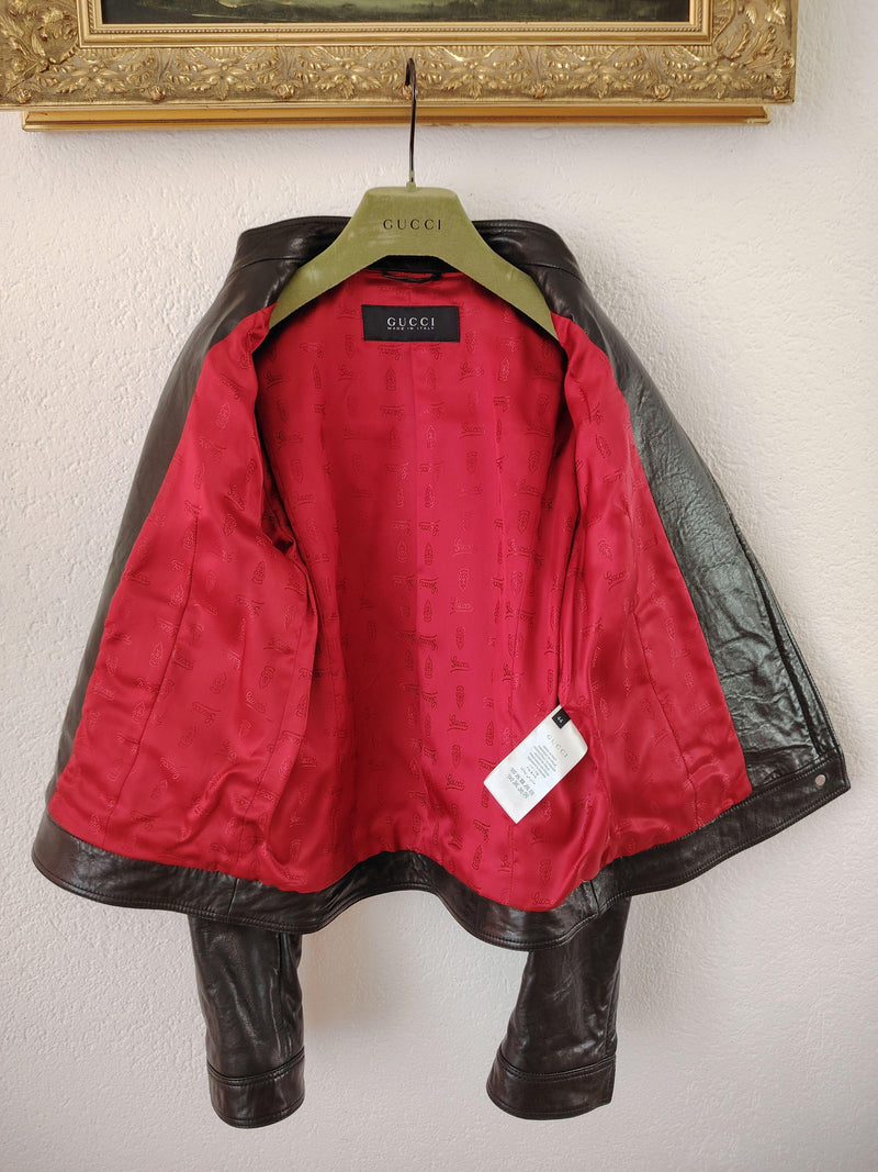 Black Leather Moto Biker Jacket