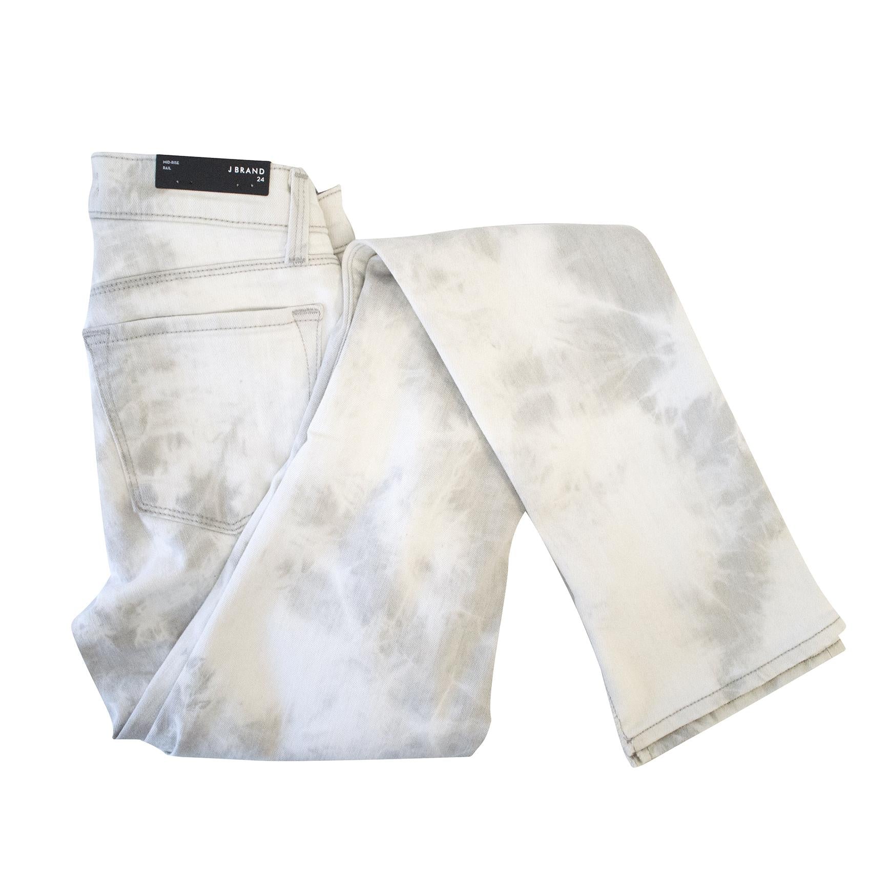 J Brand Rail Mid-rise Jeans in Fame
