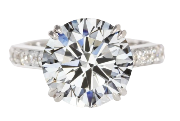 Verde 5ct IGI Certified Lab Grown Round Cut Diamond Ring