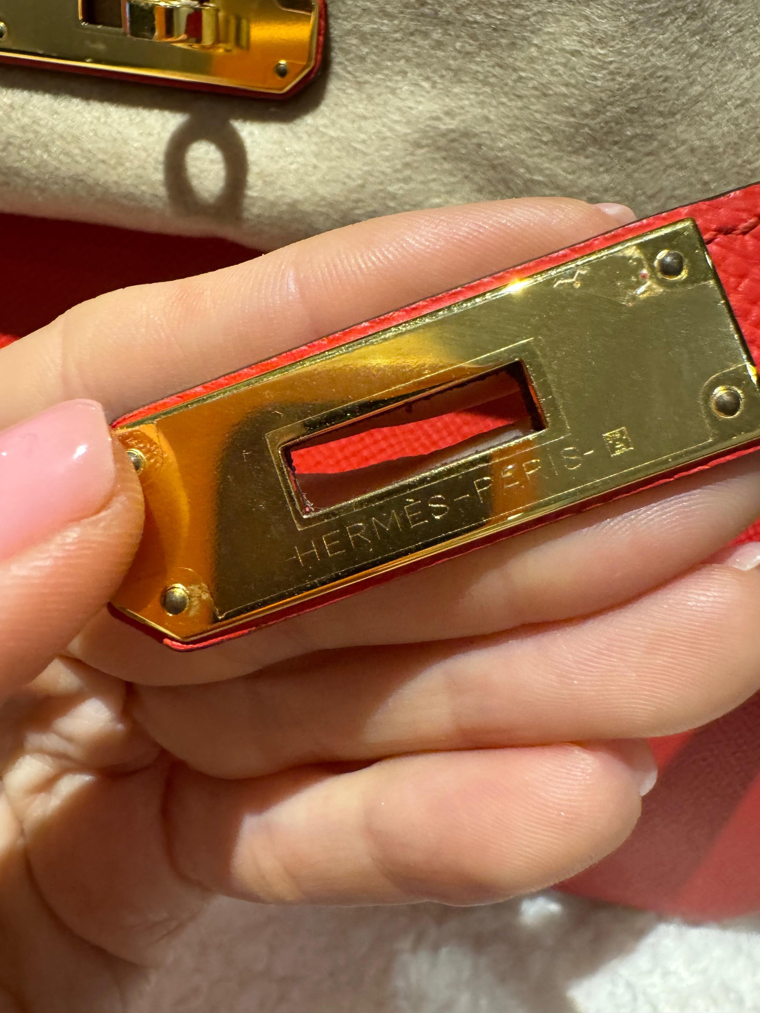 Hermes Birkin 30 Retourne in Rouge Tomate Epsom Leather with Gold Hardware