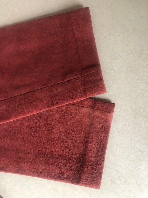 American Vintage Red Stretch Suede Leggings