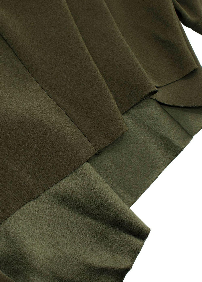 Vince Green Tie-Front Midi Shirt Dress