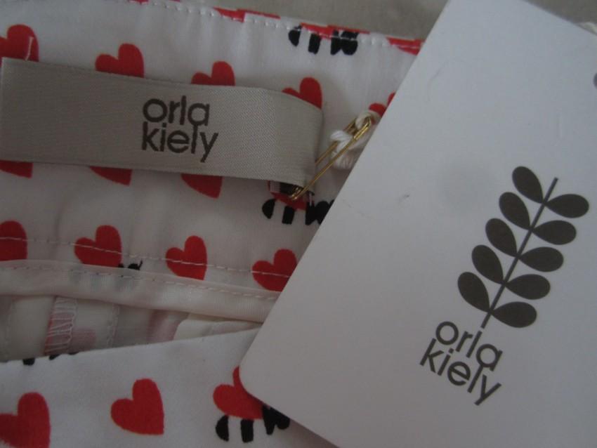 ORLA KIELY Poppy/Busy Bee Cropped Cotton Trousers