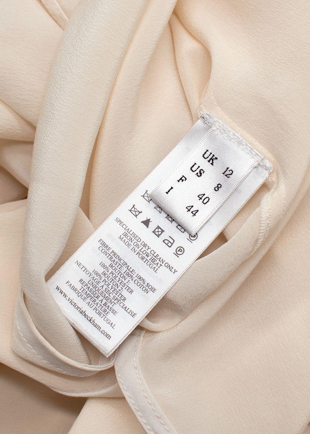 Victoria Beckham Ottoman-Paneled Silk Crepe De Chine Shirt