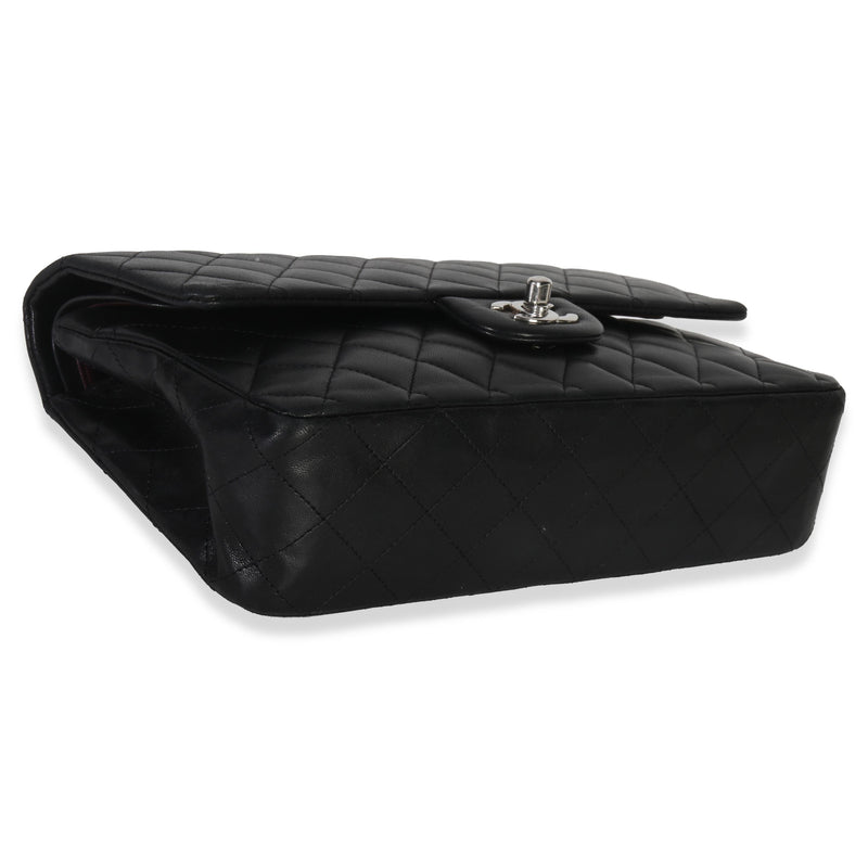 Chanel Black Quilted Lambskin Medium Classic Double Flap Bag