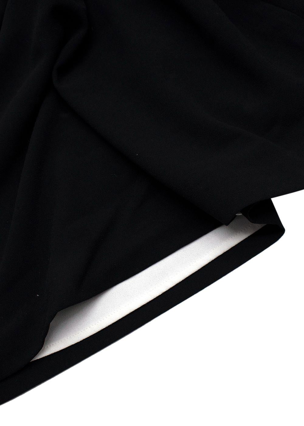 T By Alexander Wang Black Crepe Cut Out Mini Dress