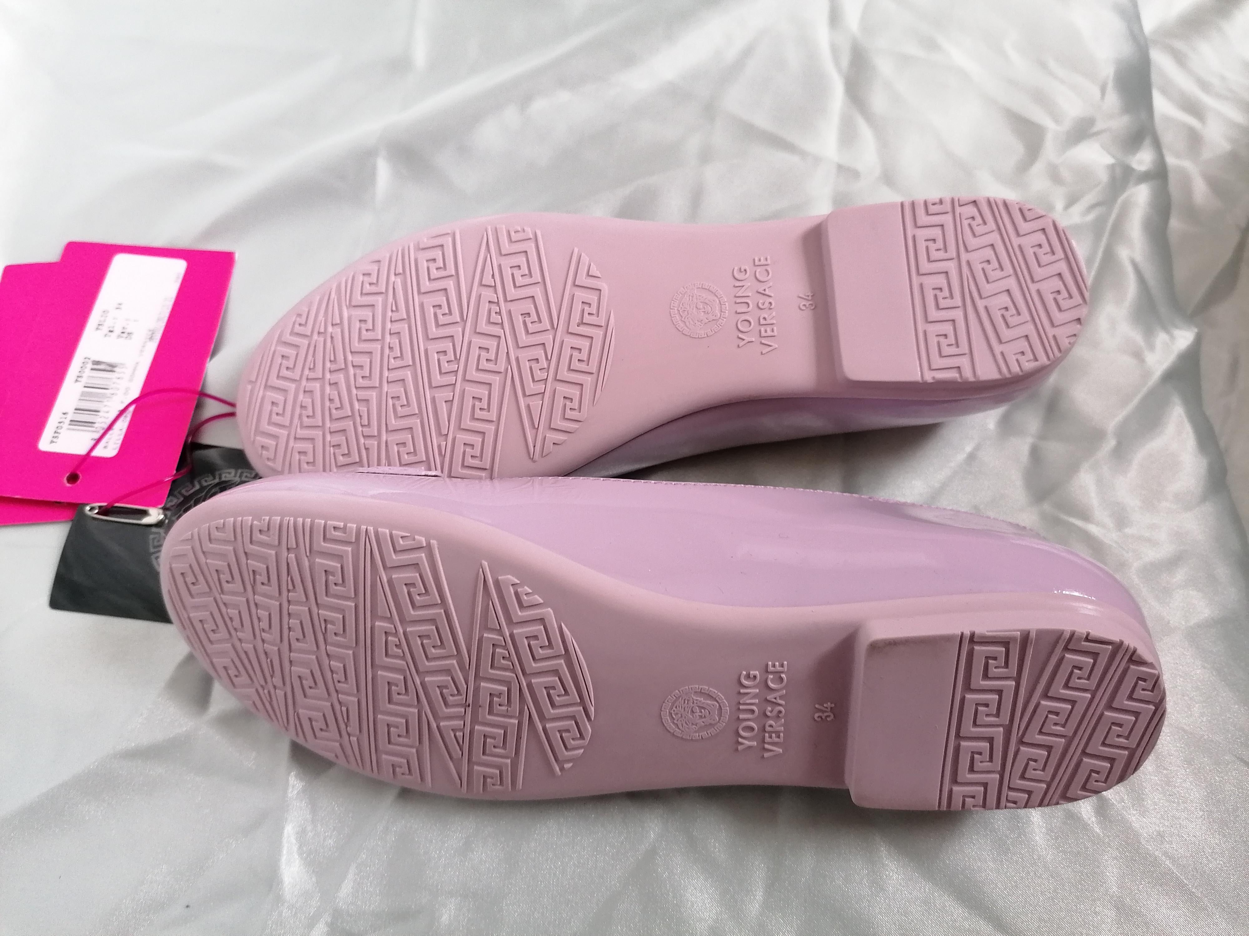 Young Versace Kids 6Y Pink Ballerinas