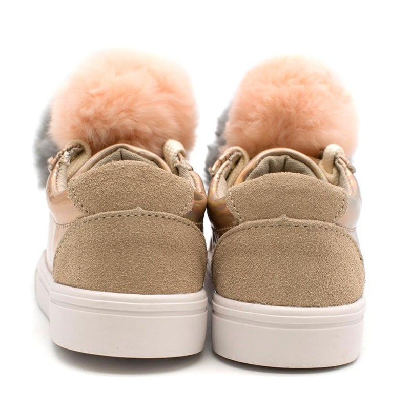 Bimbo Bimba Childrens Sneakers with Pom Poms