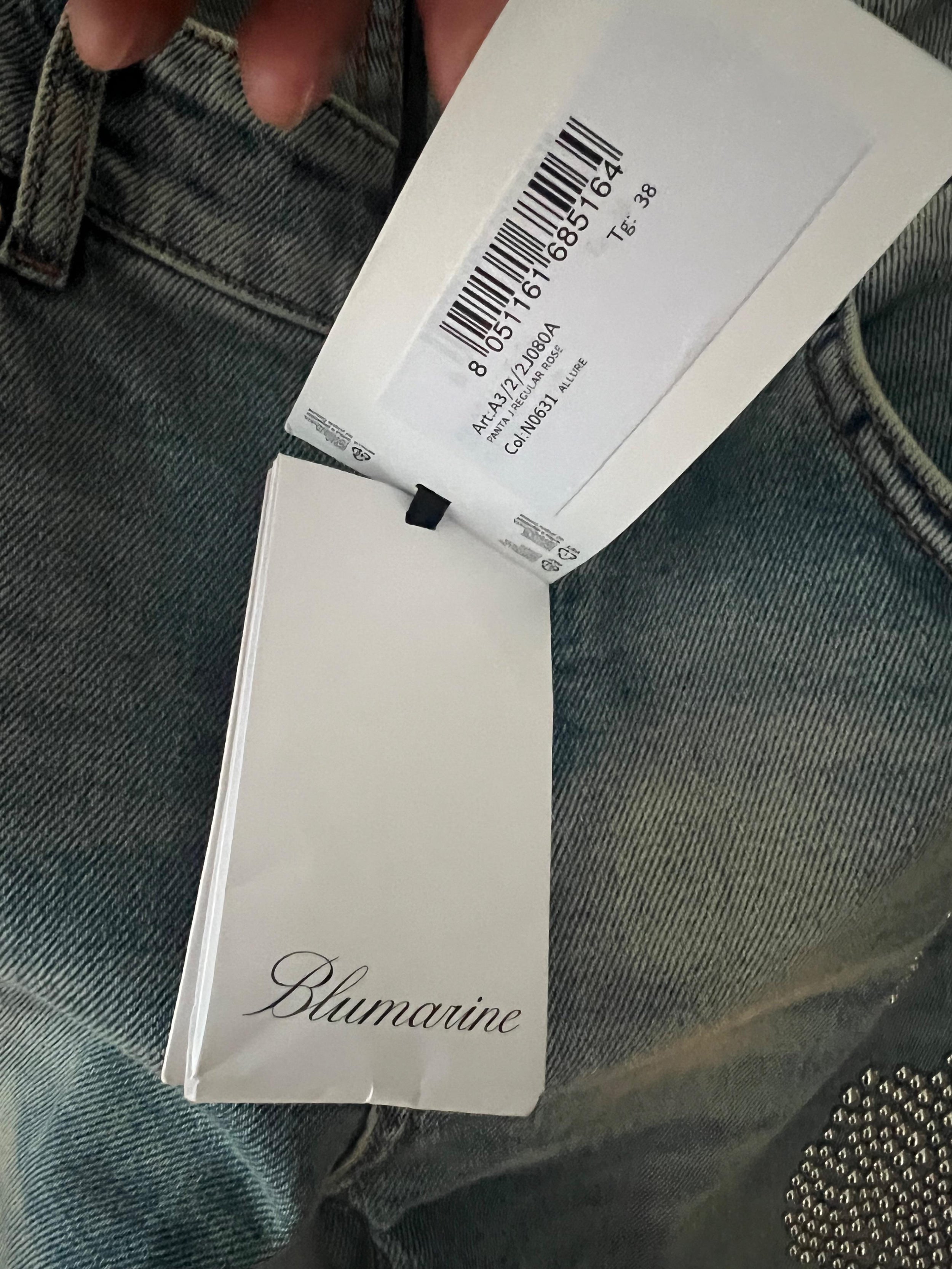Blumarine Diamante Regular Jeans