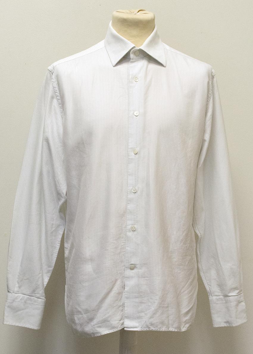 Kilgour White Pinstripe Shirt