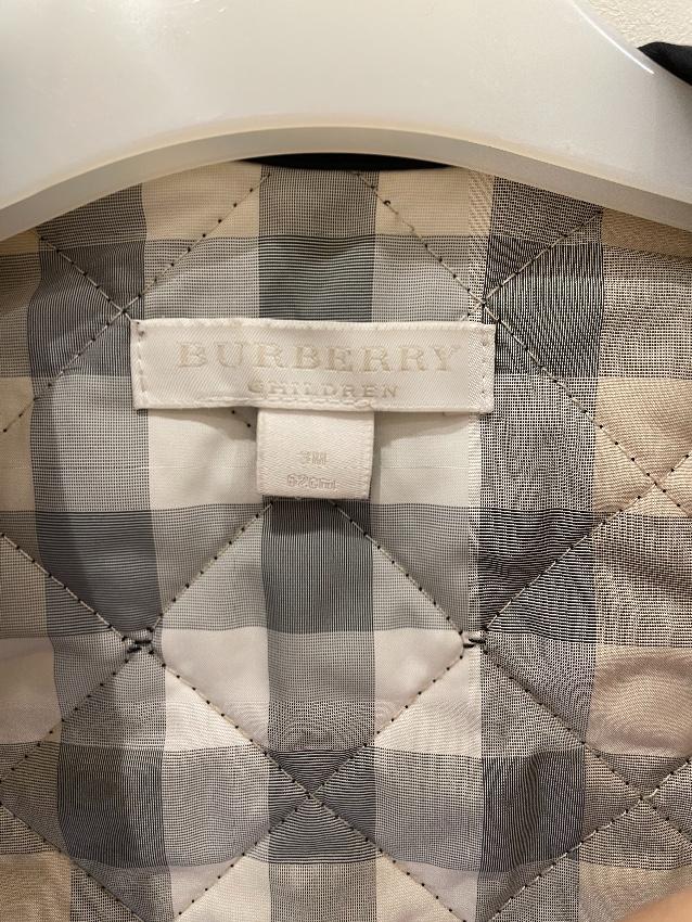 Burberry kids navy quilted jacket