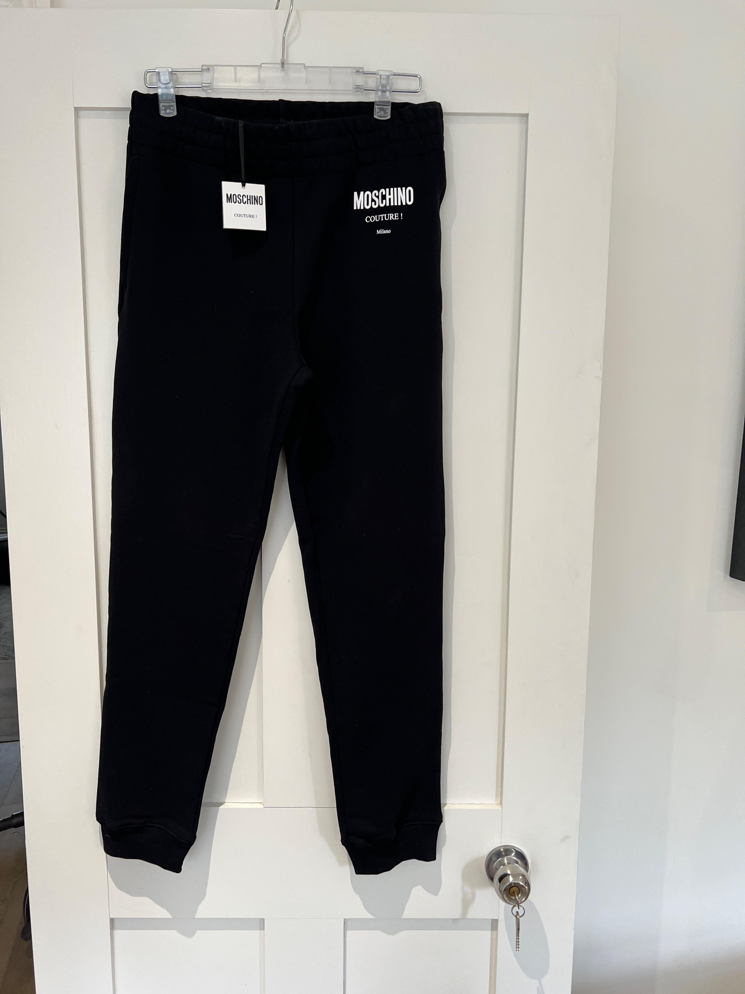 Moschino Couture Black Joggers