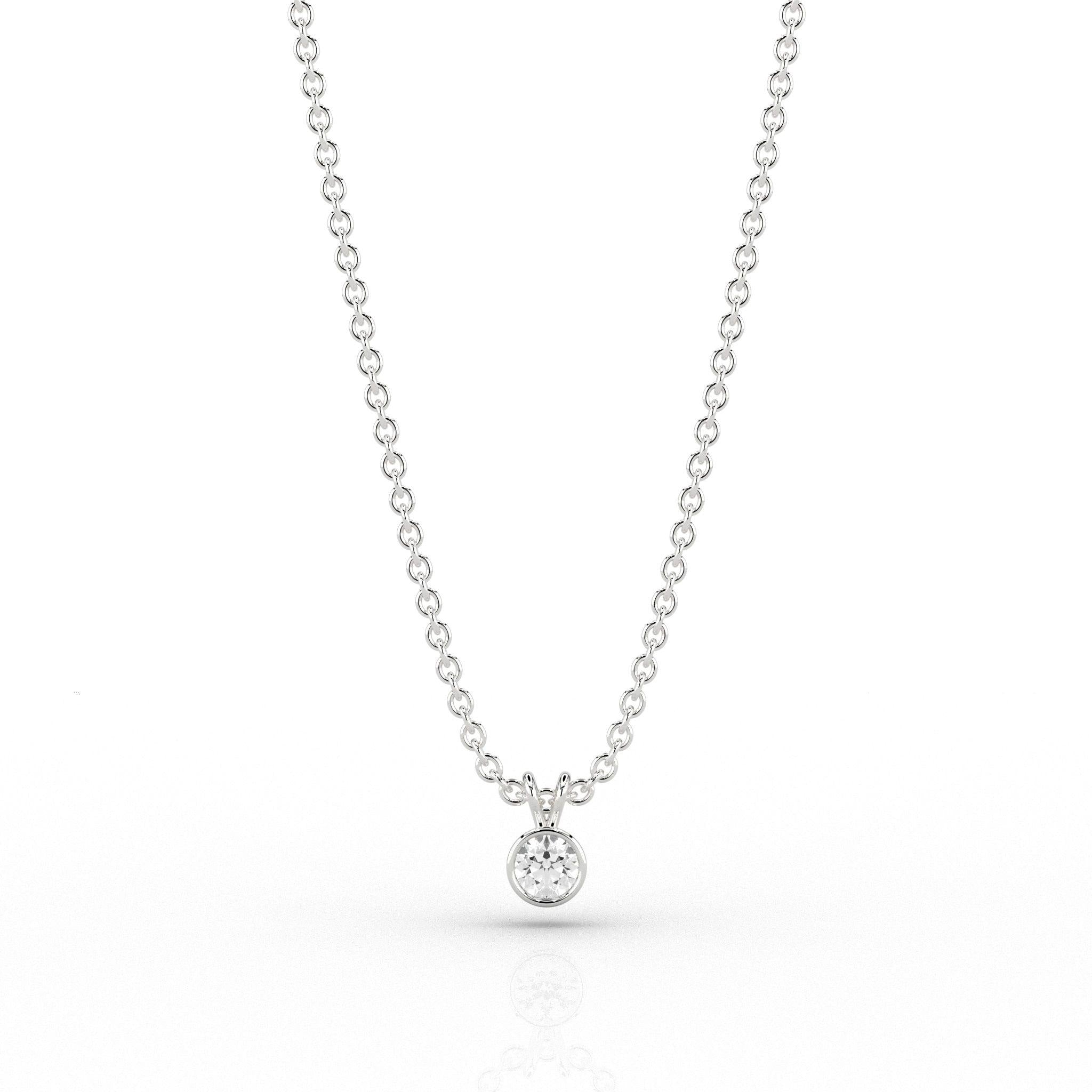 Skydiamond Rae 0.1ct Pendant in 9ct White Gold