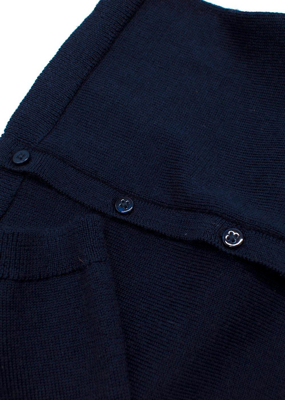 Bonpoint Kids Navy Wool Cardigan