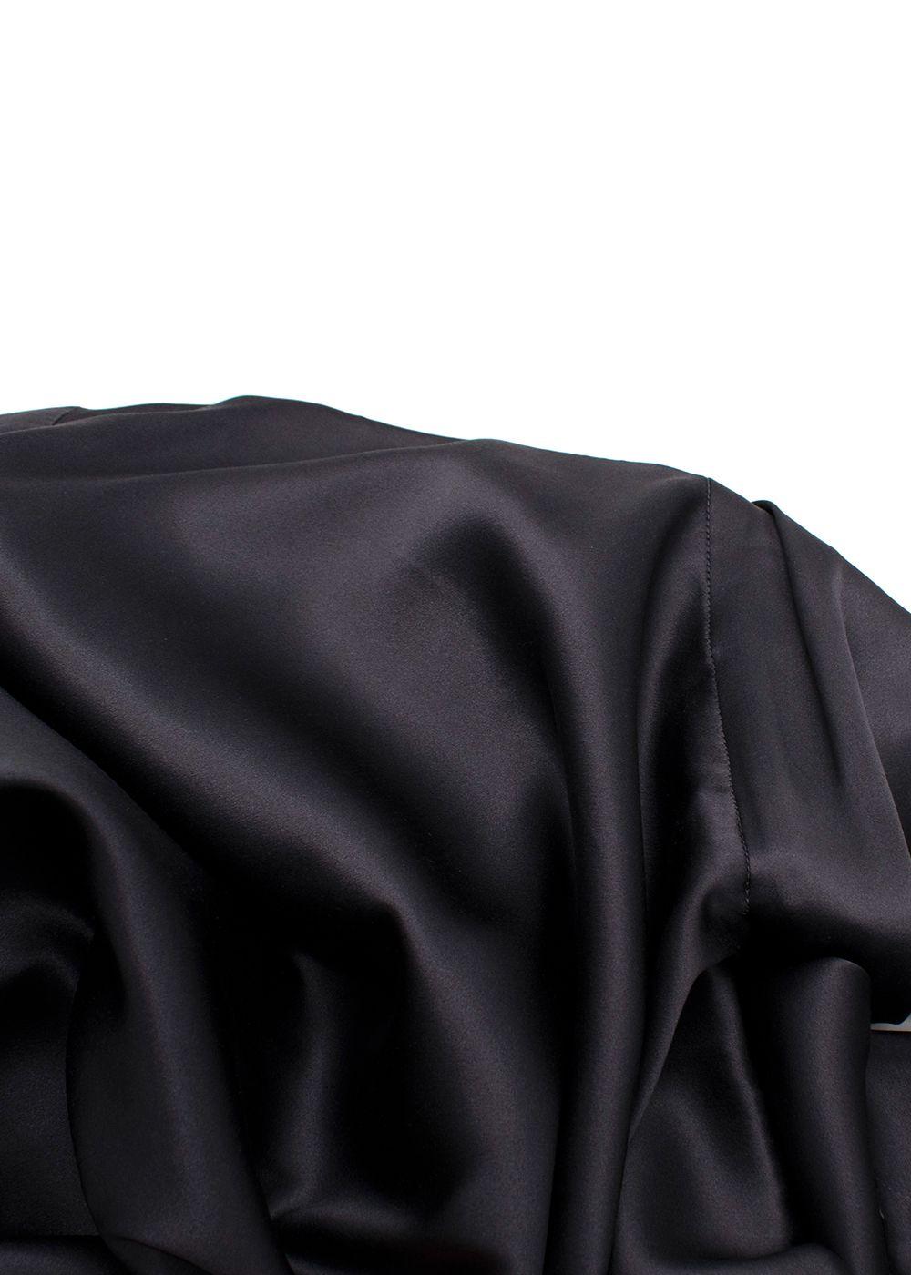 Joseph Grey Belted Silk Dress