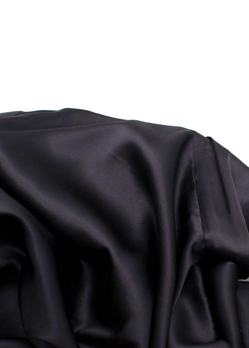 Joseph Grey Belted Silk Dress