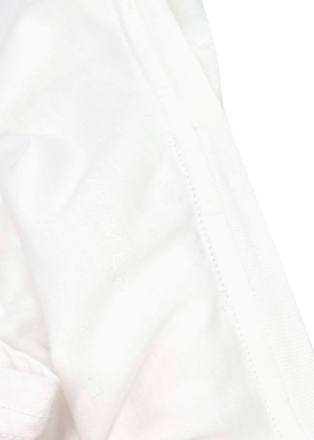 Adam Lippes White Cotton V-neck T-shirt