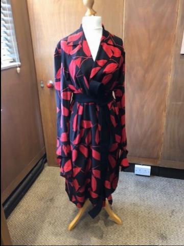 Red & Kimono Coat