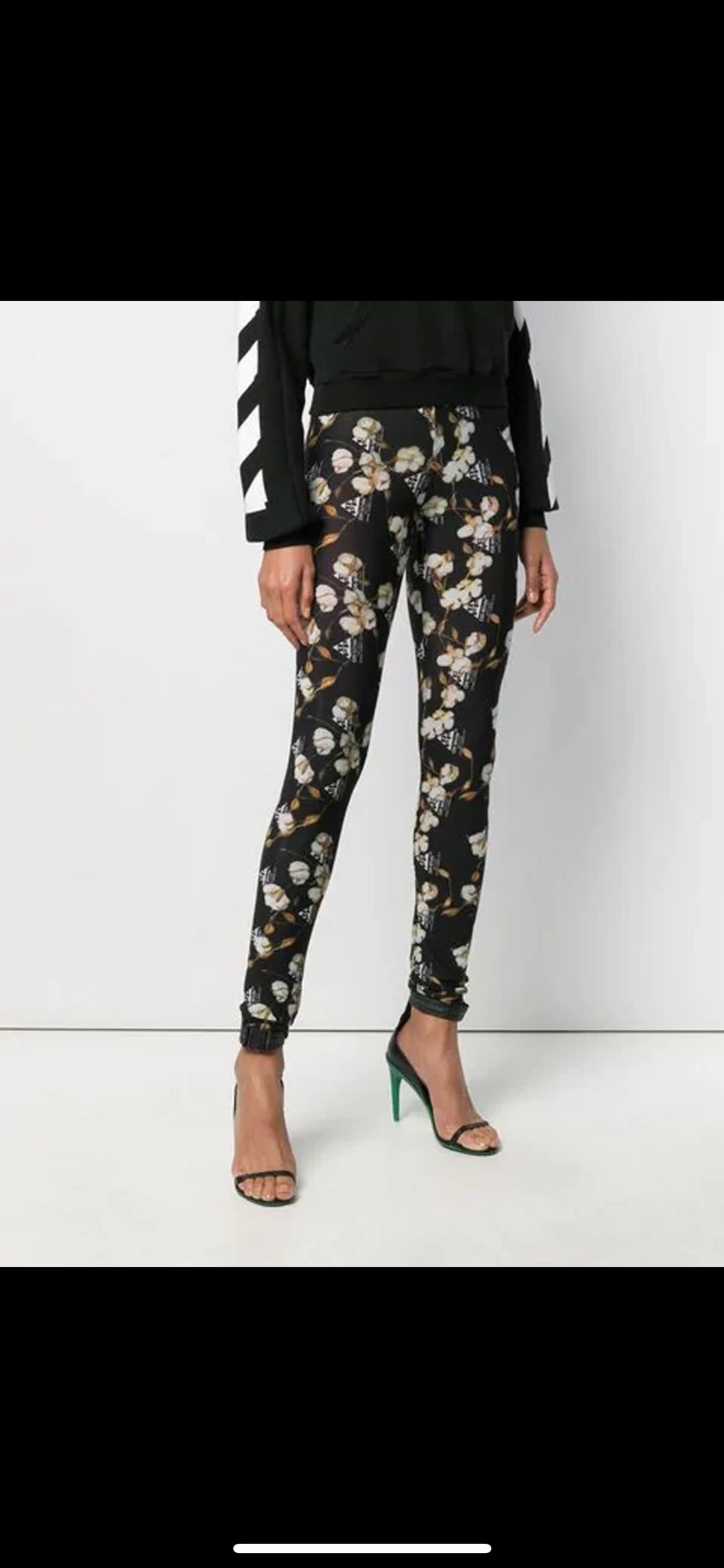 Floral Logo Print Leggings