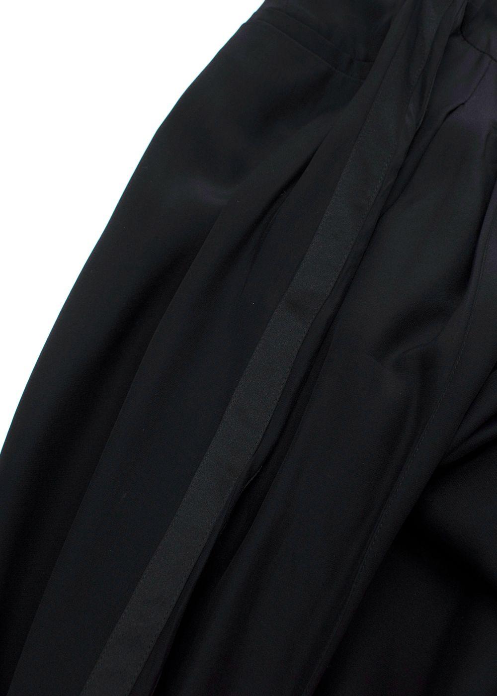 Serena Bute Black 100% Silk Trouser
