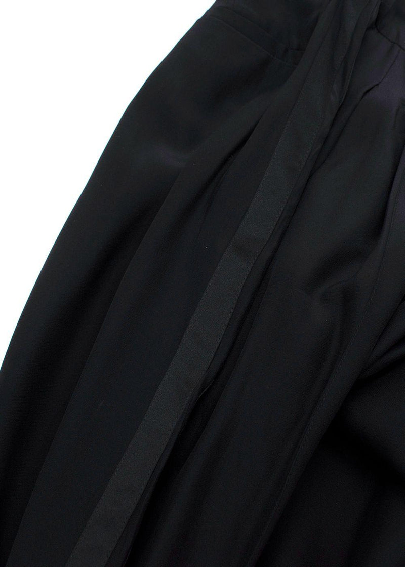 Serena Bute Black 100% Silk Trouser