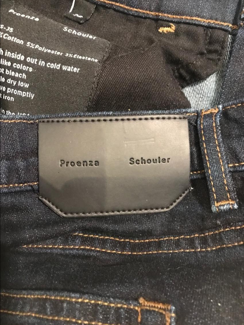 Proenza Schouler Black Slim Leg Jeans
