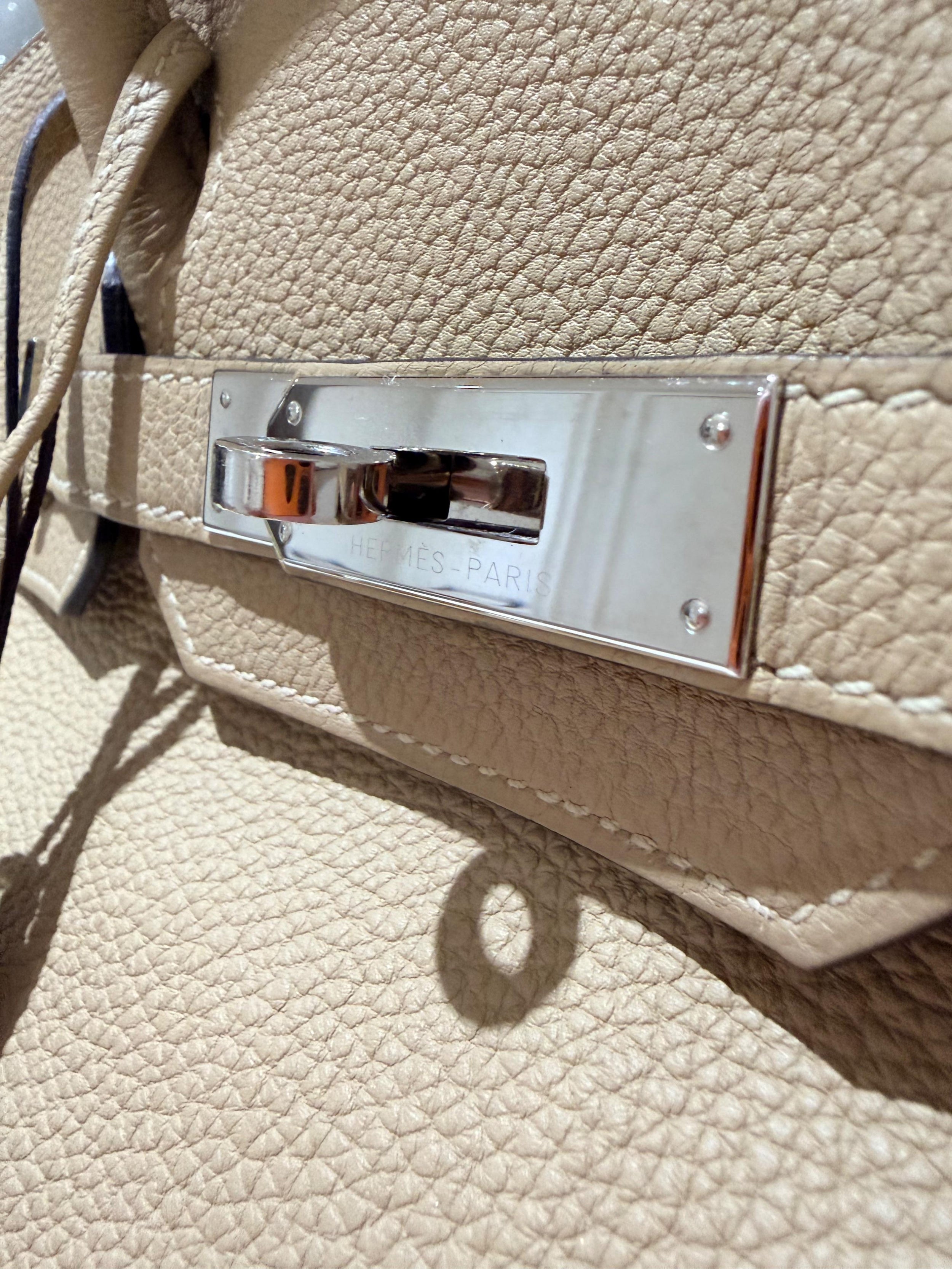 Hermes Trench Togo Leather Birkin 30 Bag