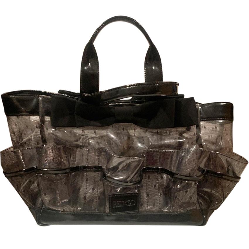 REDValentino Lace Print PVC Tote Bag