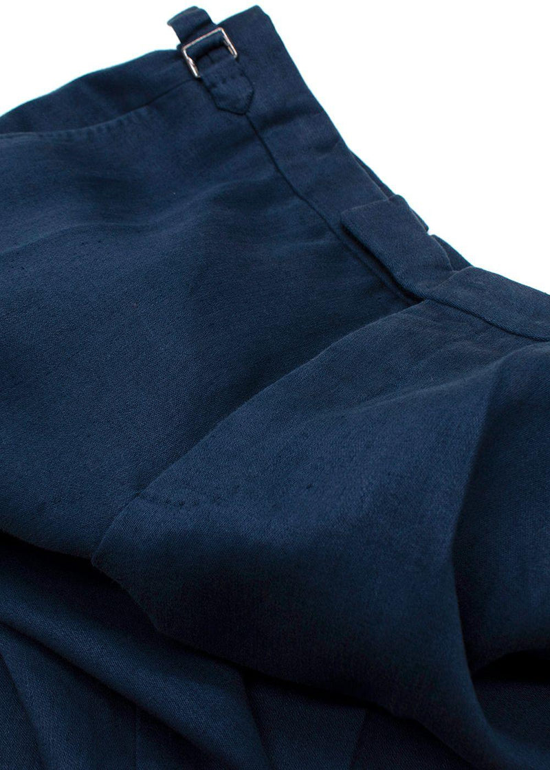 Tom Ford Navy Linen Trousers