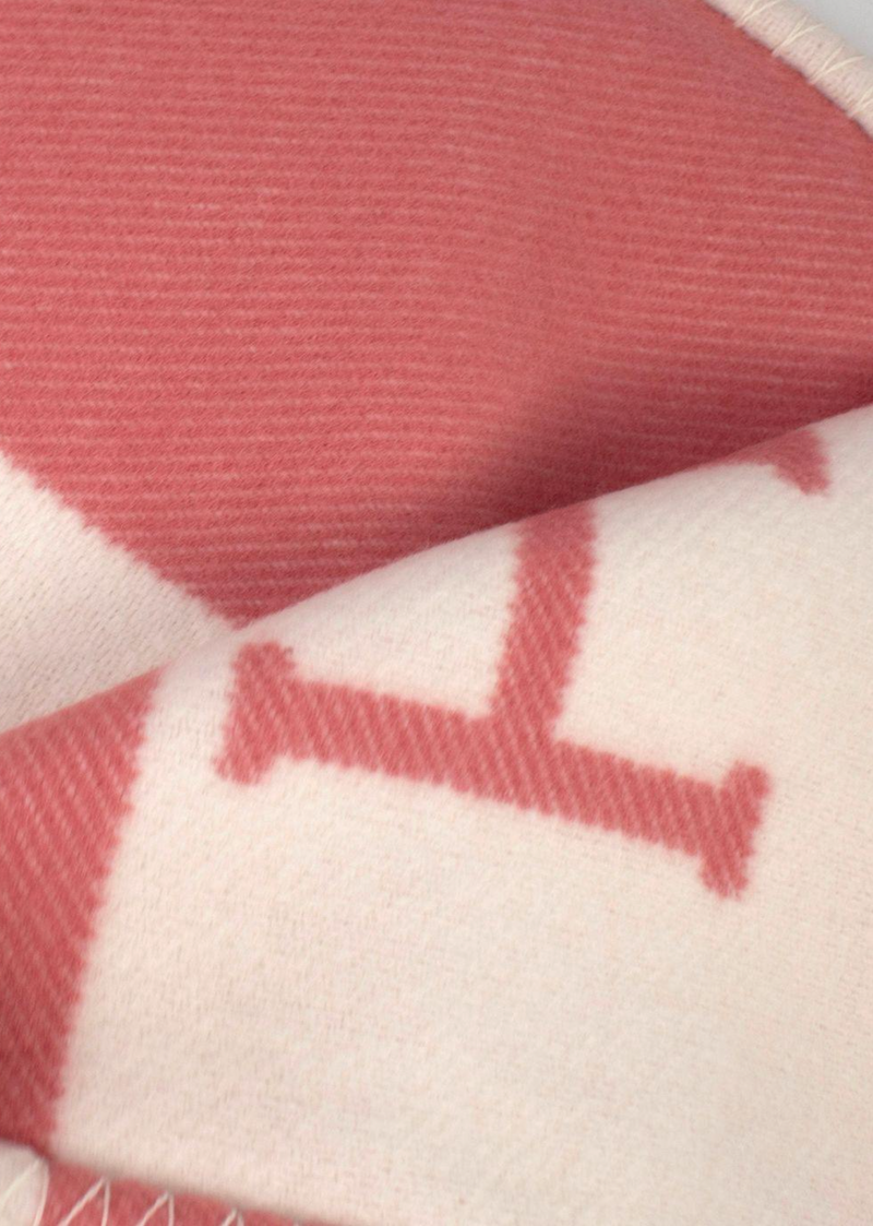Hermes Pink and Cream Avalon Baby Blanket