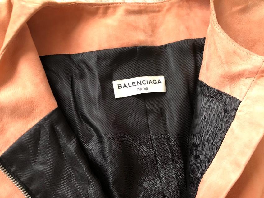 Balenciaga Suede A-Line Sleeveless Dress