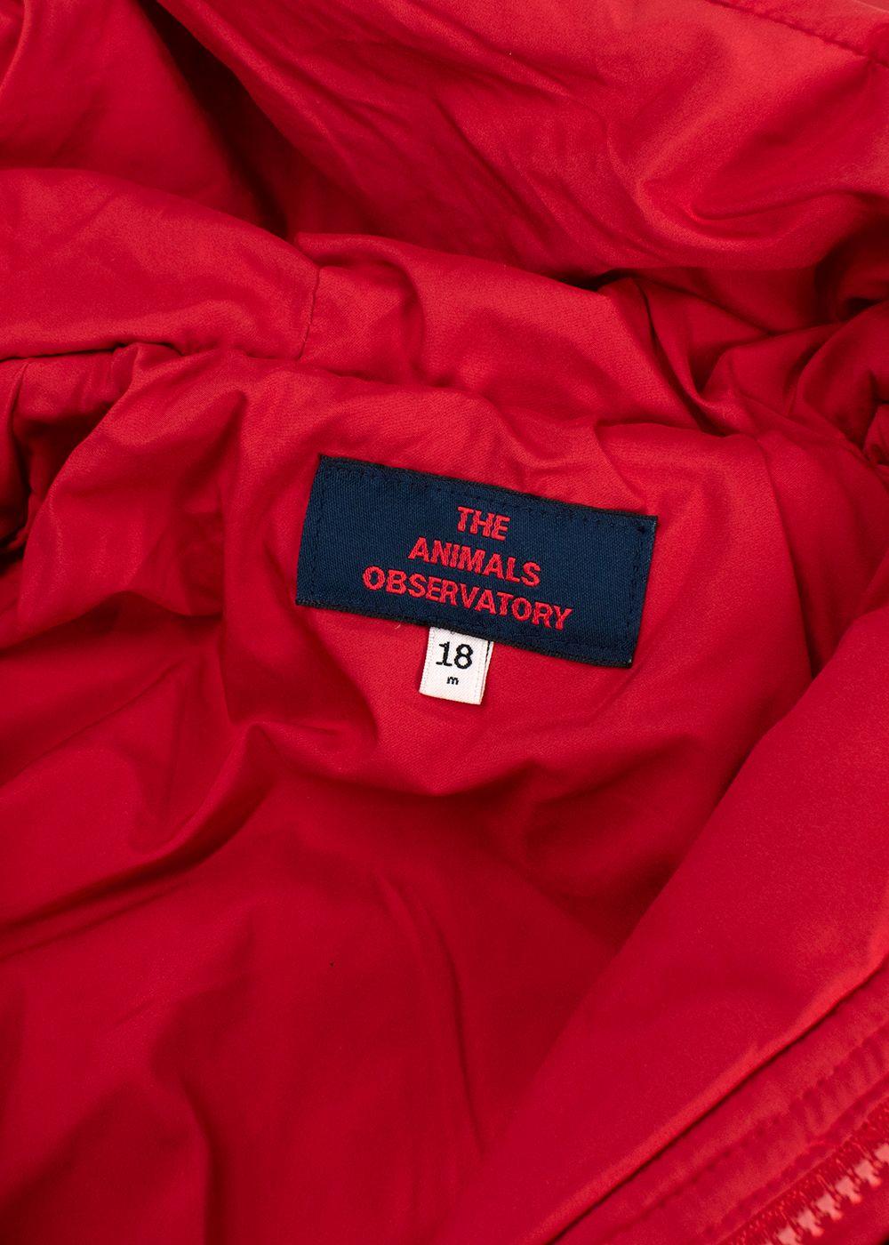 The Animals Observatory Red Baby Snowsuit