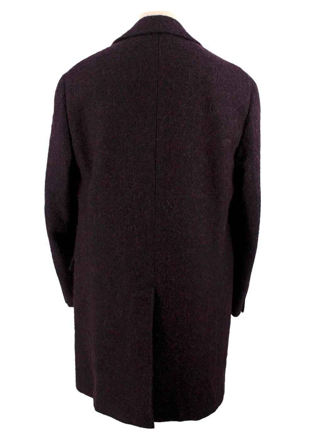 Canali Aubergine Kei Coat