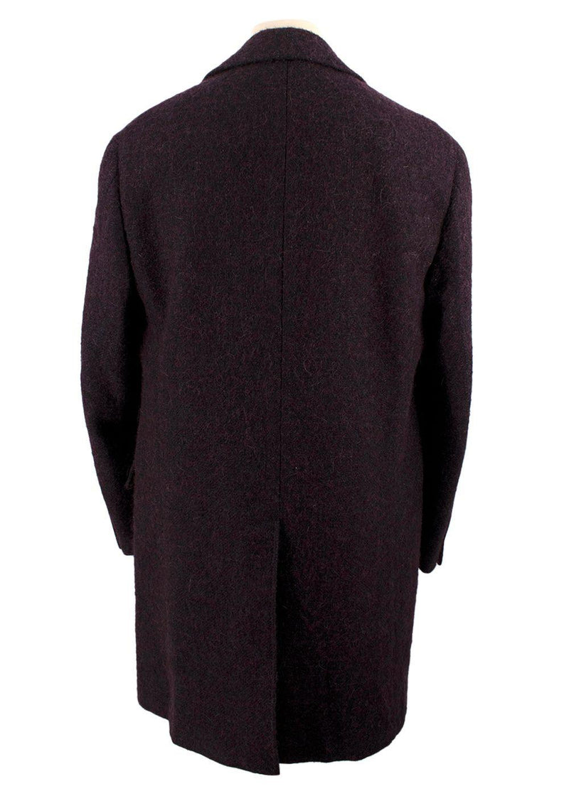 Canali Aubergine Kei Coat