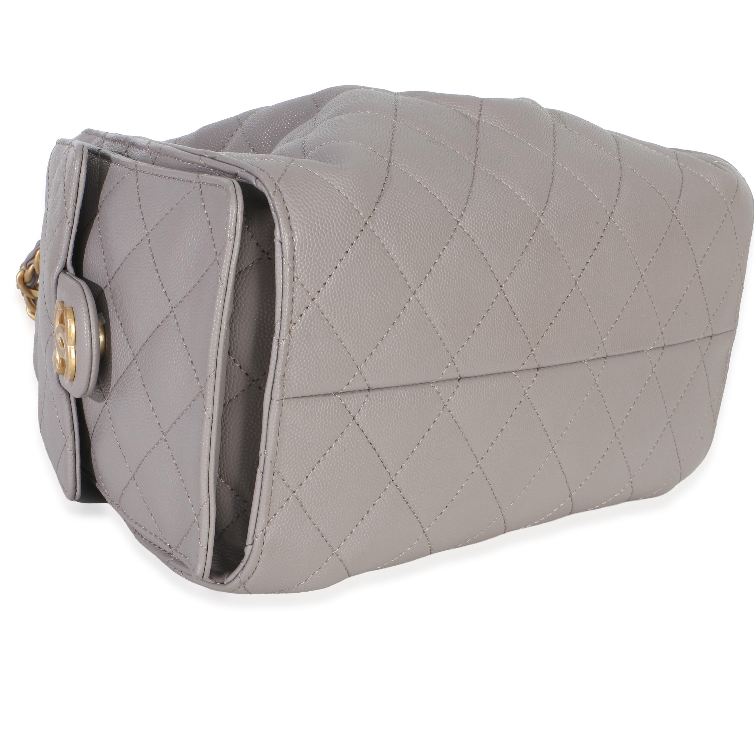 Chanel Quilted Caviar Small Chanel 25 Hobo Handbag