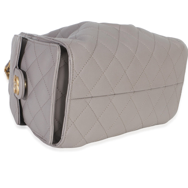 Chanel Quilted Caviar Small Chanel 25 Hobo Handbag